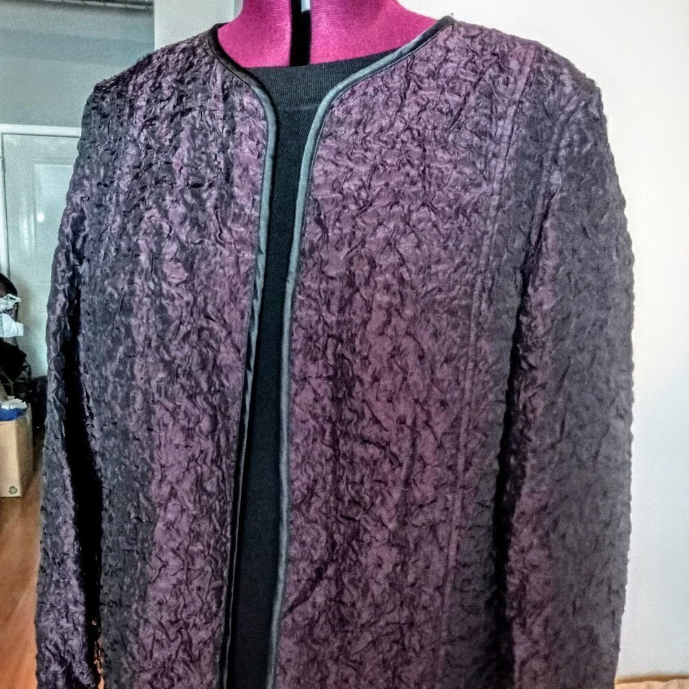 Amber Sun Purple Jacket with Black Trim